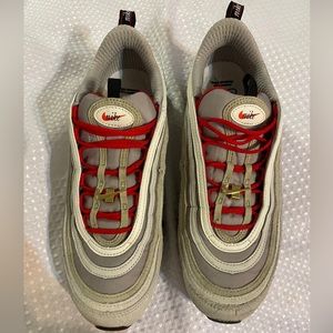 'NIKE AIR MAX 97 'TRIPLE WHITE WOLF GRAY  Release Date 2021  SIZE 10